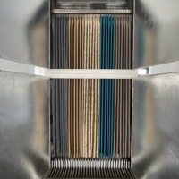 PLC-Gesteuertes Vertikales Heißluft-Einstellgerät für Vorhänge mit Visueller Temperaturüberwachung