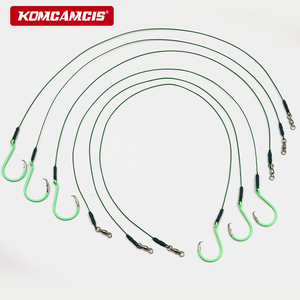 OEM 3PCS Hameçons circulaires lumineux avec montages à fil de guidage, hameçons offset 7/0 8/0 pour la pêche <span class=keywords><strong>au</strong></span> poisson-chat, <span class=keywords><strong>au</strong></span> bar et en eau douce - Product Image 6