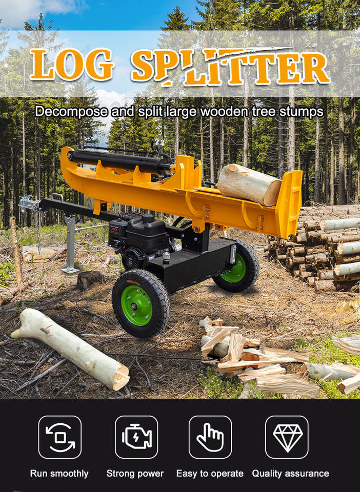 Hot Sale Wood Splitter Hydraulic Wood Log Cutter and Firewood Processor ...