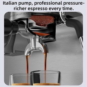 Cafetera Espresso Semiautomática Italiana Profesional, Cafetera Expresso de Uso Doméstico y Comercial - Product Image 2