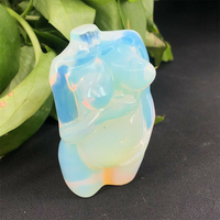 2025 Schaufenster puppe Torso Hand geschnitzte Quarz Kristall Nude Model Frauen Körper Torso Statue für Kristall Handwerk