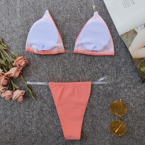 Maillot de bain une pièce sculptant pour femme, coupe slim, sexy, uni, taille haute, avec imprimé, style body string à jambes hautes - Product Image 4