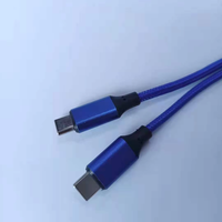 Câble de données en silicone tressé blindé en cuivre pur certifié CE, charge rapide 3A, 1M/2M, 30/28/26AWG, Type-C vers Type-C HL HL19-C03