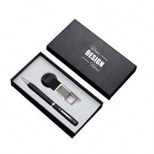 Keychain & Pen <b>Gift</b> <b>Set</b>: Custom Logo Business <b>Gifts</b> for Corporate Events & Promotional Giveaways - Product Image 1
