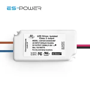 ES UL CUL CE 9W 220mA led driver 27-42v dengan Triac / ELV peredupan konstan saat ini LED Driver tahan air IP65 driver led