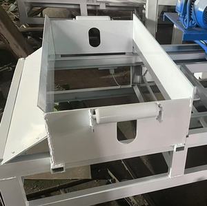 Pavimentadora hueca sólida de cemento de hormigón automático, máquina de bloques de ladrillo de construcción de hormigón entrelazado, de acero inoxidable - Product Image 4