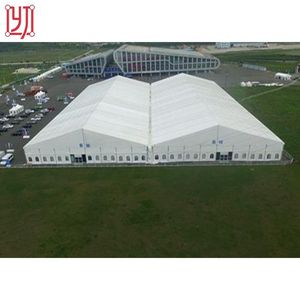 เต็นท์งานแต่งงานสีขาวขนาดใหญ่ 5x100 เมตร พร้อมตกแต่งหน้าต่างแบบฝรั่งเศส - Product Image 2