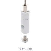 Pince à câble réglable en cuivre et laiton avec revêtement en poudre blanche OEM pour suspension de luminaires de plafond
