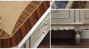 Klassische Luxus Holz kombination goldene Naturholz platte rechteckigen TV-Ständer mit Schubladen - Product Image 6