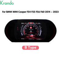 Tableau de bord numérique pour BMW Mini Cooper F54 F55 F56 F60 2014-2023 Compteur de vitesse pour tableau de bord LCD Système Linux Cockpit virtuel