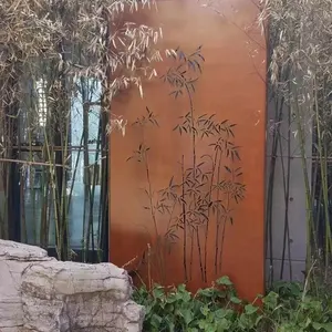 الحديثة Corten الصلب حديقة المعادن ساحة زخرفة للسياج لوحات مع رخيصة الثمن