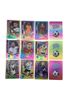Tarjetas de Estrellas del Fútbol para la Liga de Campeones, Cristiano Ronaldo, 55 Tarjetas con Lámina Dorada, Juego de Mesa de Madera Personalizado para la Primera Infancia - Product Image 6