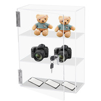 Boîte de rangement transparente en acrylique écologique verrouillable, vitrine avec logo personnalisé de Shenzhen pour boîte aveugle Labubu