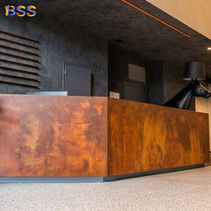 Barra de <span class=keywords><strong>Bar</strong></span> en Forma de U, Estilo Industrial, Cobre Envejecido Patinado, Encimera de Cuarzo Personalizada, Barra de <span class=keywords><strong>Bar</strong></span> de Hierro Rústico, Latón Antiguo - Product Image 5