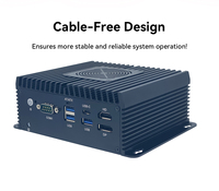 Mini PC industriel Nano pour la formation professionnelle, 4*Intel I226V 4POE SATA 3.0 Intel I5 1235U 12450H 1345U DDR5 HD-MI DP Type-C