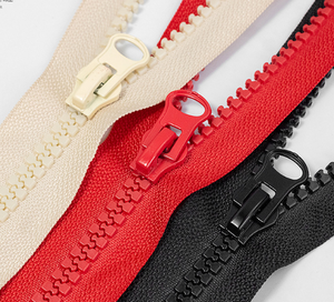 Vente en gros personnalisée 8 #   <span class=keywords><strong>Fermeture</strong></span> éclair <span class=keywords><strong>double</strong></span> glissière en résine plastique, ouverture bidirectionnelle, <span class=keywords><strong>fermeture</strong></span> éclair en résine pour vêtements - Product Image 1