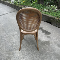 Empilable à bas prix en plastique PP résine rotin Restaurant hôtel événement fête mariage Banquet chaise avec coussin amovible