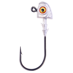 Cabeza de jig de plomo con forma de pez y ojos 3D, anzuelo negro afilado de 3.5g a 14g para señuelos blandos, equipo de pesca de agua dulce para lubina y trucha - Product Image 1