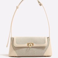 Bolso Bandolera de Moda 2026, Estilo Francés, con Parches, Elegante, de Cuero PU, con una Sola Correa, Portátil, de Poliéster