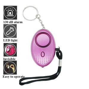 Logo personnalisé 130db sirène d'urgence auto-défense alarmes de sécurité porte-clés <span class=keywords><strong>alarme</strong></span> personnelle pour les femmes porte-clés de sécurité alarmes - Product Image 2