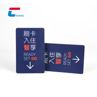 Carte intelligente personnalisée avec puce MIFARE Plus EV1 2K 4K, carte PVC noire imprimée, carte NFC, carte de visite