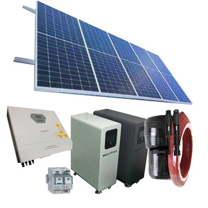 Kit de Sistema Solar Doméstico de 10kVA, Silicio Monocristalino, Batería de Iones de Litio de 3KW-15KW, Unidad de Energía Pequeña de 10kw 10kw 10kva 10kwh, Fuera de la Red - Product Image 2