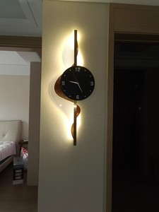 Reloj de pared de porcelana de cristal 3D de Venta caliente al por mayor moderno con elementos decorativos LED decorativos personalizados - Product Image 6