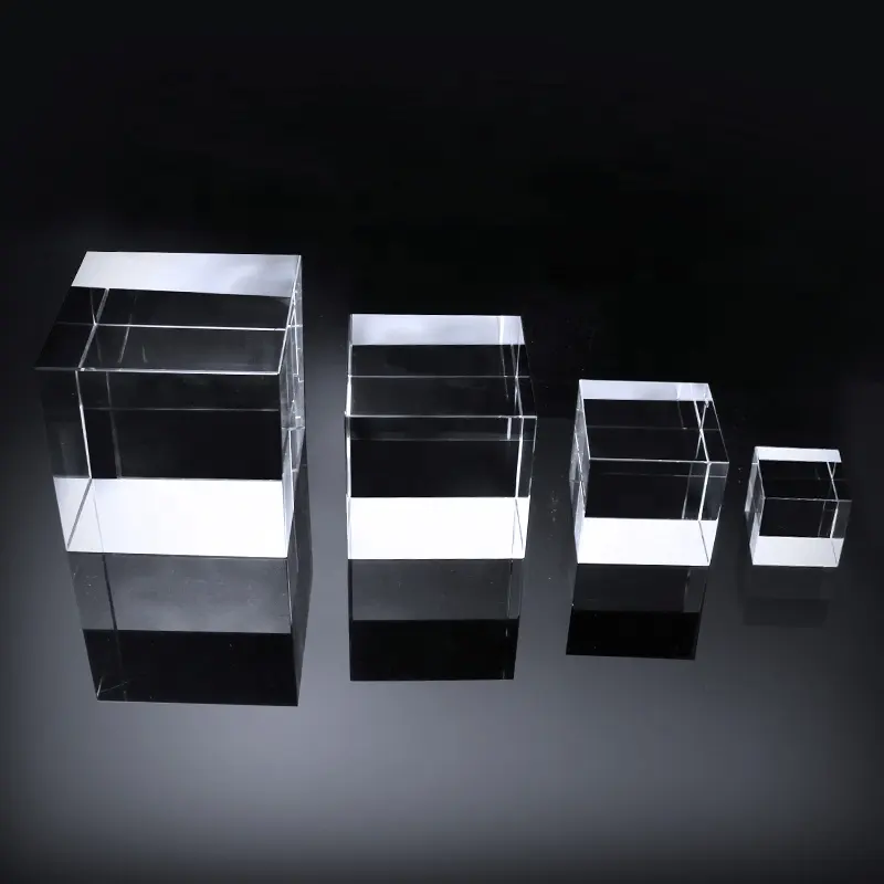 Cube en cristal K9 blanc avec gravure laser 3D, nouveau, usine, vente en gros, possibilité de personnalisation, source de cristaux