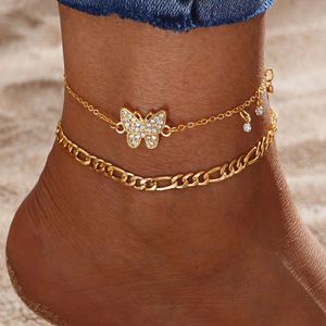 Tobilleras Casuales con Borlas de Cadena, Joyería de Moda para Mujer, Resistentes al Deslustre, con Dijes Personalizados - Product Image 3
