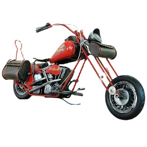 Wowei Vintage 3D logam besi tempa model sepeda motor dekorasi rumah ornamen cetakan huruf kerajinan logam elegan Cetak - Product Image 5