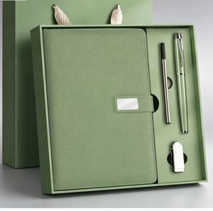 Wholesale Promotional Luxury Gifts Item Notebook A5 Leather Journal <b>Refillable</b> Luxury Diary Business Corporate Gift Set With <b>Pen</b> - Product Image 1