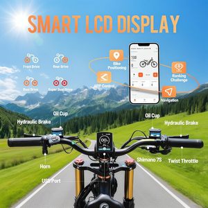 Modern Integrated Battery Fat Tire Electric <b>Bike</b> High Torque Moped Style Ebike For Adults Reliable Braking Mountain Ebike - Product Image 6