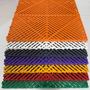 Hiện đại chống trượt lồng vào nhau gạch lát sàn nhà để xe PP (<span class=keywords><strong>polypropylene</strong></span>) nhựa đồng bằng bề mặt lồng vào nhau sàn thiết kế đồ họa - Product Image 5