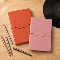 Carnet de notes professionnel en cuir PU personnalisé à faible MOQ, marque LIUSHUN, 60 feuilles, avec logo personnel, pour bureau