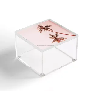 Jacqueline <strong>Maldonado</strong> Marble Mist Blue 5" x 5" Acrylic Box - Product Image 3