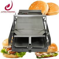 Machine à gaufres à hamburger automatique commerciale grille-pain à hot-dog grille-pain à hamburger faisant la machine
