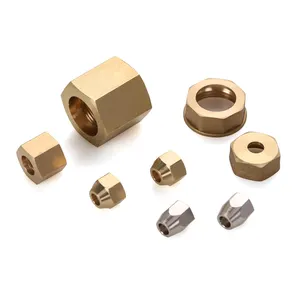 High Quality OEM Custom Size Brass Nuts For Machine Pipe Line