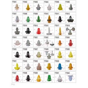 Attaches des véhicules à moteur en <span class=keywords><strong>plastique</strong></span> transparentes blanches et agrafes automatiques d'attaches pour des voitures - Product Image 2