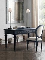 Bureau rétro français de luxe, simple, haut de gamme, à la mode, bureau d'ordinateur à trois dessins