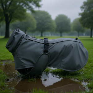 Manteau pour chien Limoux M 45 cm gris pierre imperméable pour animaux de compagnie - Product Image 3