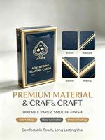 Boîte de jeu de cartes de poker publicitaire promotionnelle en papier kraft de haute qualité personnalisée