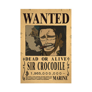 Affiche recherchée en une seule pièce sur papier kraft vintage, idéale pour les objets de collection d'anime en e-commerce - Product Image 3