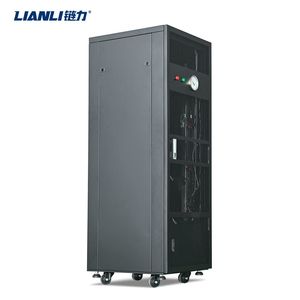 Armoire de serveur informatique industrielle à 8 baies avec ventilateurs de refroidissement haute vitesse intégrés, insonorisée et avec surveillance de la température - Product Image 1
