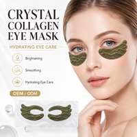 Masque pour les yeux en gel de collagène cristallin rafraîchissant, plusieurs couleurs, léger, facile à utiliser, anti-gonflement, anti-rides, hydratant, convient à tous les types de peau