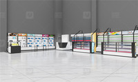 Meuble de présentation moderne pour ordinateurs portables, design personnalisé, étagères murales en verre pour magasin d'ordinateurs, pour la vente de casques audio