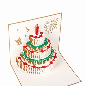 Happy <strong>Birthday</strong> <strong>Card</strong> for Girls 3D <strong>Birthday</strong> Cake Pop-up <strong>Greeting</strong> <strong>Card</strong> Postcard Gift With Envelope