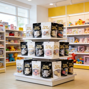 Sacchetto per Imballaggio Alimentare di Buona Qualità Impermeabile Personalizzato con Chiusura a Zip per Confezionamento di Piccole Bambole e Giocattoli - Product Image 1