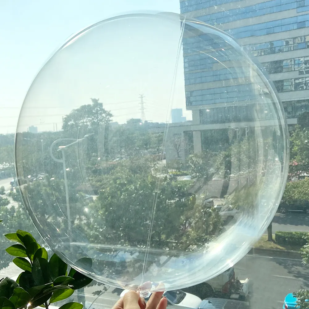 Lebih bundar bening tembus kualitas tinggi raksasa 18 24 36 50 inci transparan balon Bobo gelembung Globos hidrogen bobo balon