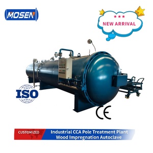 Nouvel autoclave industriel Mosen automatique pour la carbonisation du <span class=keywords><strong>bois</strong></span> traité sous pression CCB pour l'imprégnation des contreplaqués - Product Image 1