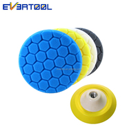 Kit de almohadillas de pulido EVERTOOL, juego de almohadillas de pulido de espuma para encerado de esponja para pulido de coche, esmalte de sellado